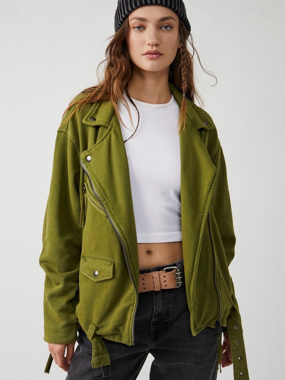 Free People Rebel Knot Moto Jacket